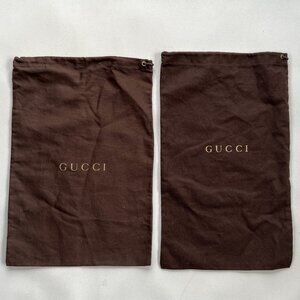GUCCI Brown Drawstring Dust Bags
